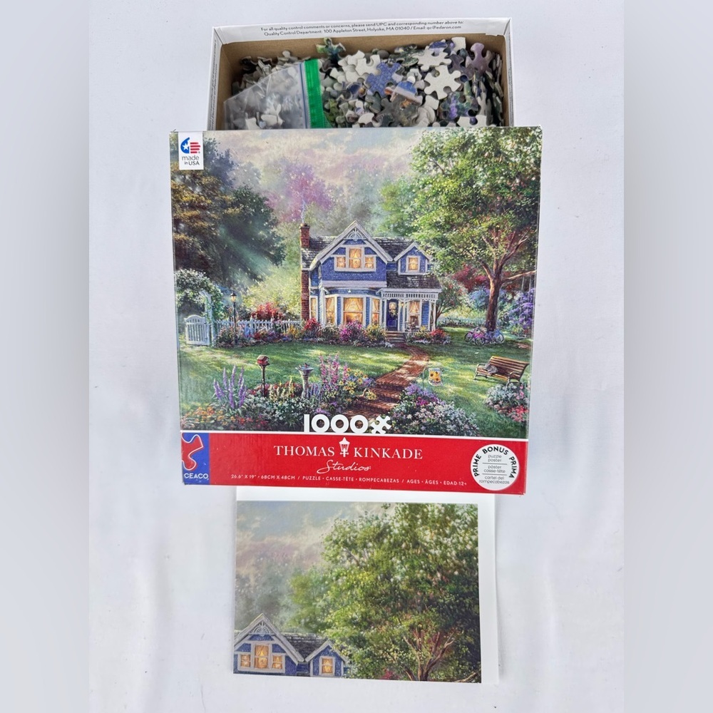 Ceaco Thomas Kinkade “Springtime Stories” 1000 Piece Puzzle